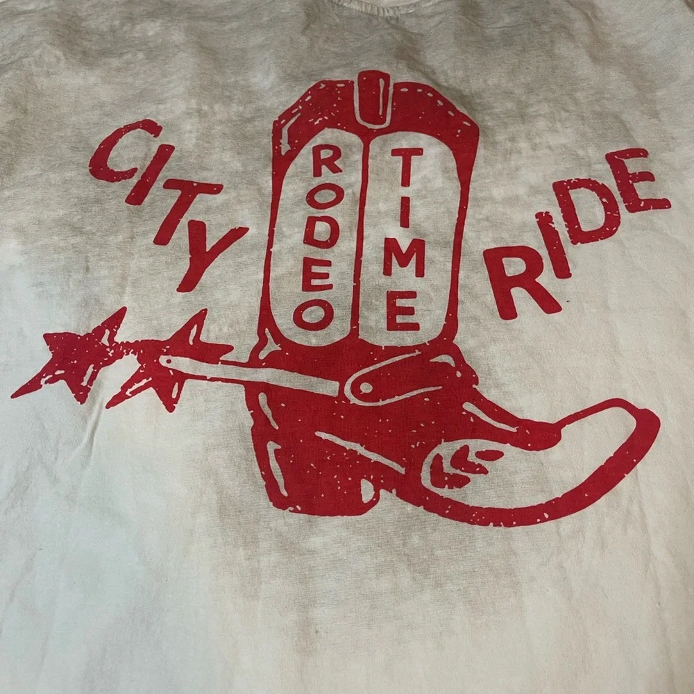 Zara x TwoJeys City Ride Cowboy Men' Cotton Crew Short Sleeve T Shirt - Picture 7 of 8